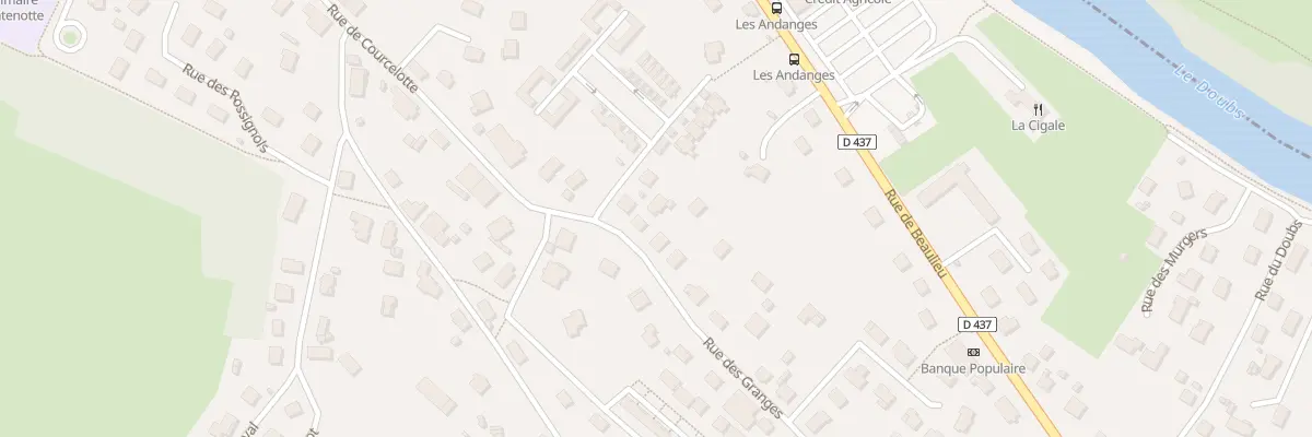 Plan du 54B Rue des Granges à Mandeure