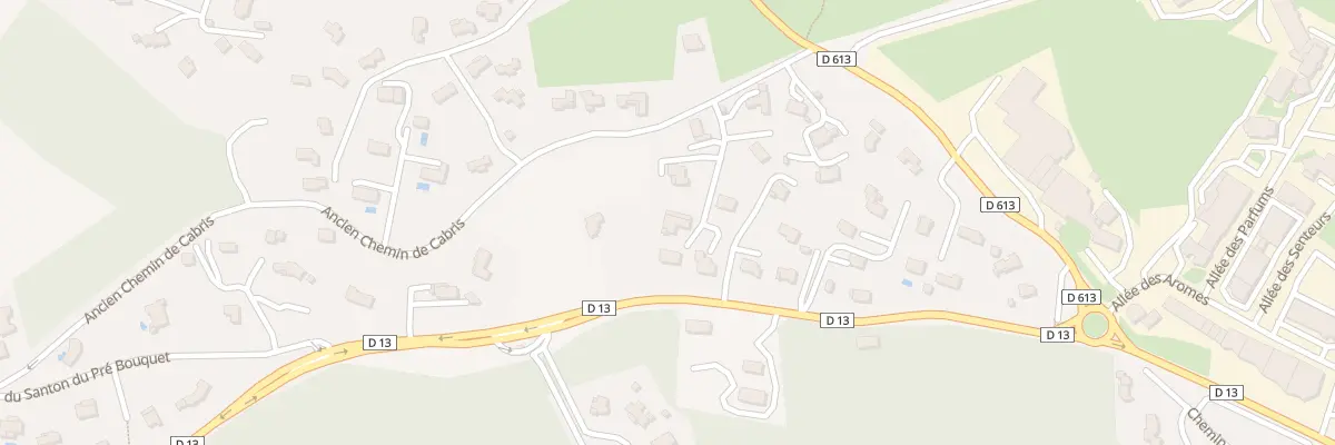 Plan du 1233 Cd 13 Route de Grasse à Saint-Cézaire-sur-Siagne