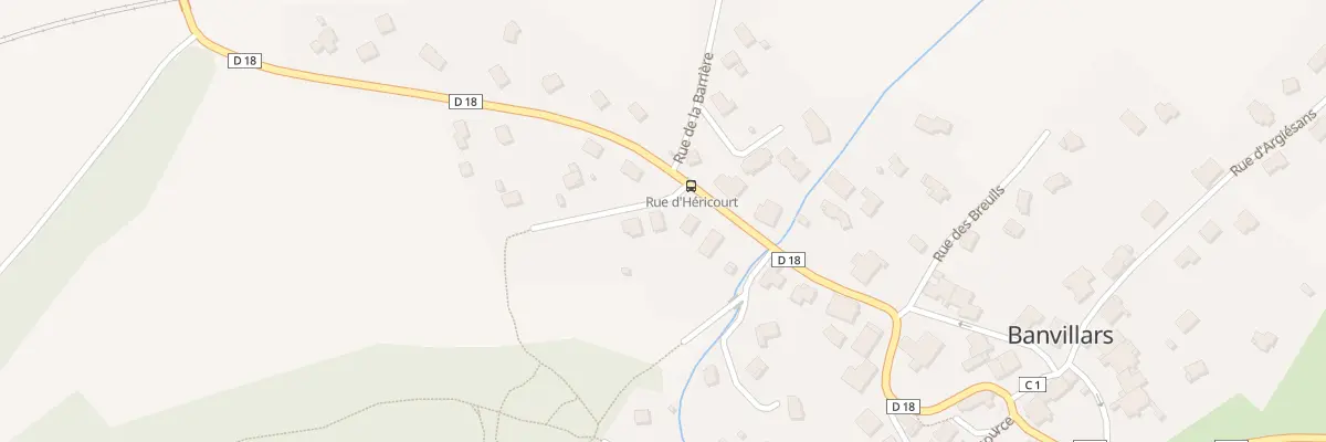 Plan du 1 Rue du Paquis à Banvillars