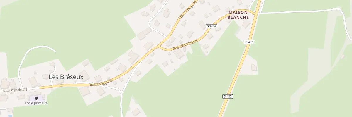Plan du 13B Rue des Tilleuls aux Bréseux