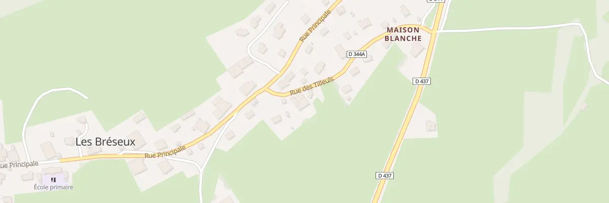 Plan du 13A Rue des Tilleuls aux Bréseux