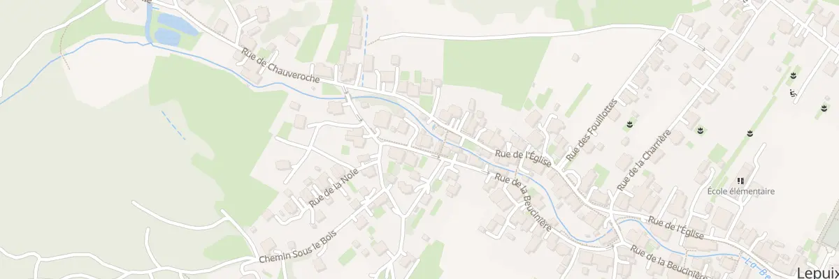 Plan du 62 Rue de la Beucinière à Lepuix