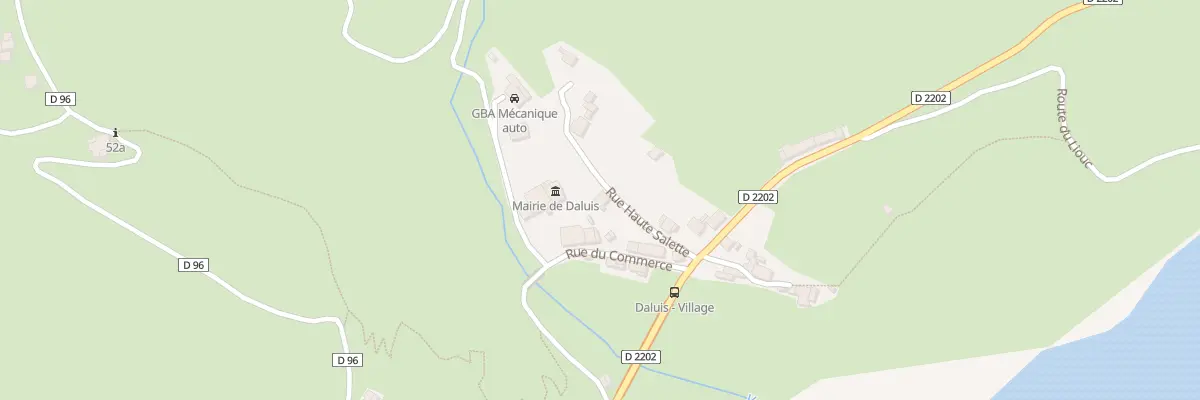 Plan du 5099 La Salette à Daluis