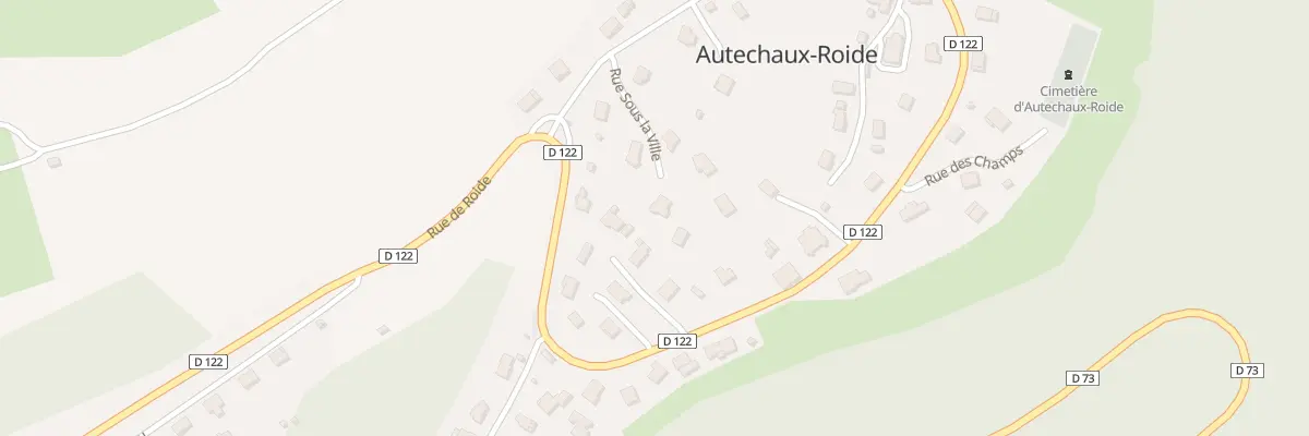 Plan du 5 Rue sous la Ville à Autechaux-Roide