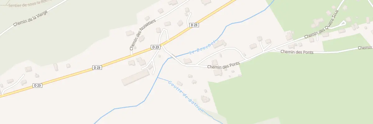 Plan du 1 Che des Ponts à Rochesson