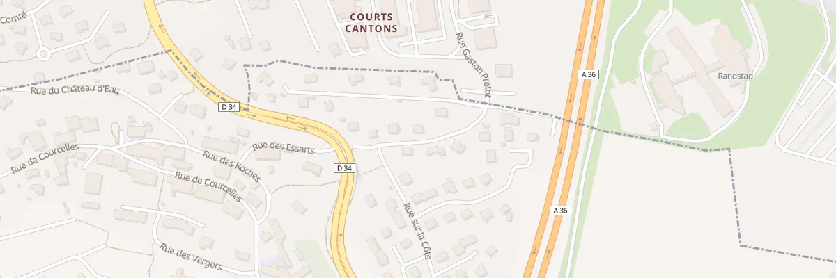 Plan du 7 Rue des Essarts à Arbouans