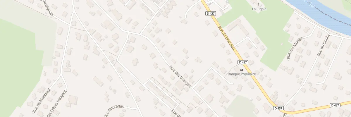 Plan du 44 Rue des Granges à Mandeure