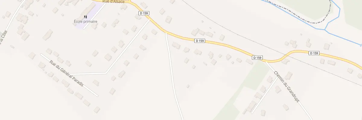 Plan du 16 Rue des Vosges à Thiaville-sur-Meurthe