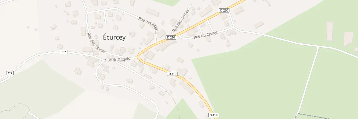 Plan du 6 Rue des Pigasses à Écurcey