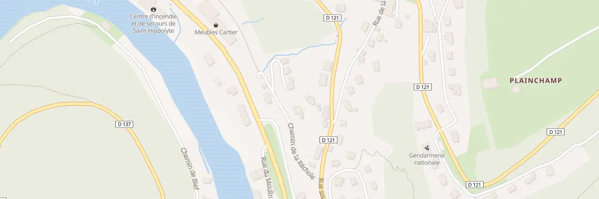 Plan du 5B Rue sous la Roche à Saint-Hippolyte