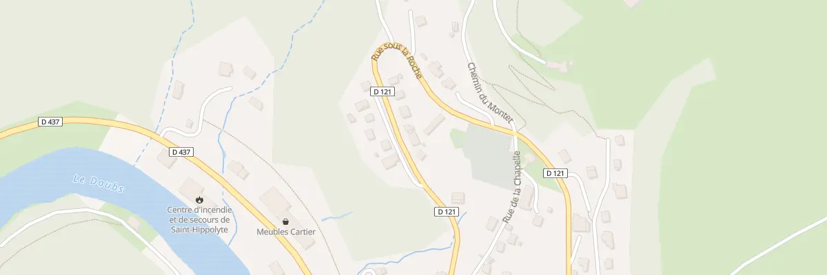 Plan du 6 Rue sous la Roche à Saint-Hippolyte