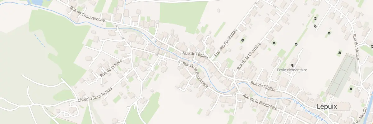 Plan du 54 Rue de la Beucinière à Lepuix