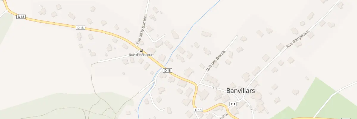 Plan du 6 Rue d’Héricourt à Banvillars