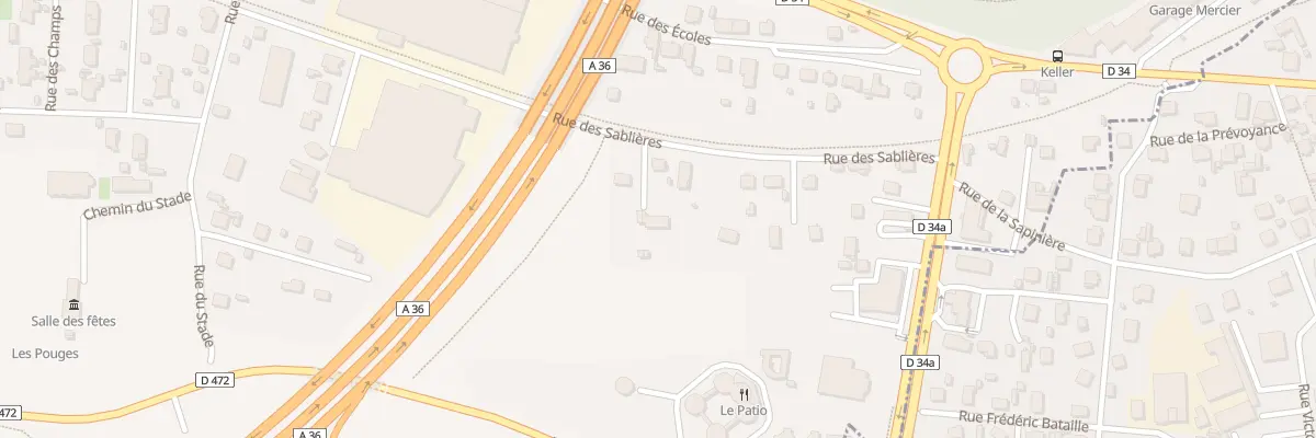Plan du 15 Rue des Sablières à Arbouans