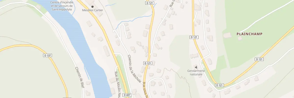 Plan du 5 Rue sous la Roche à Saint-Hippolyte
