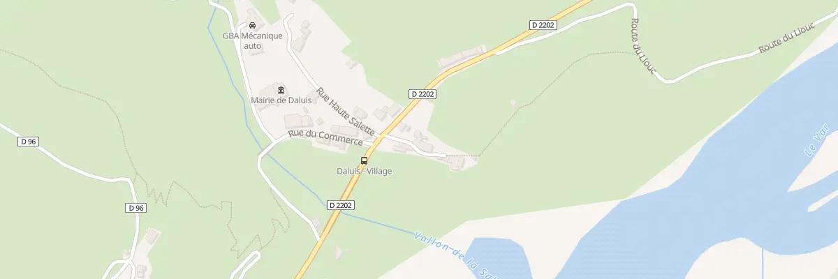 Plan du 5009 La Salette à Daluis