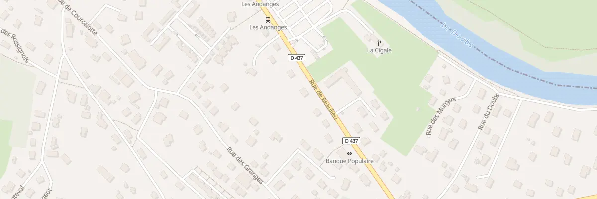 Plan du 34 Rue de Beaulieu à Mandeure