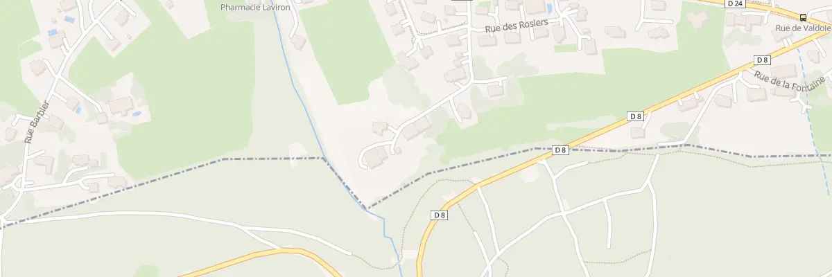 Plan du 7 Rue de la Goutte à Évette-Salbert