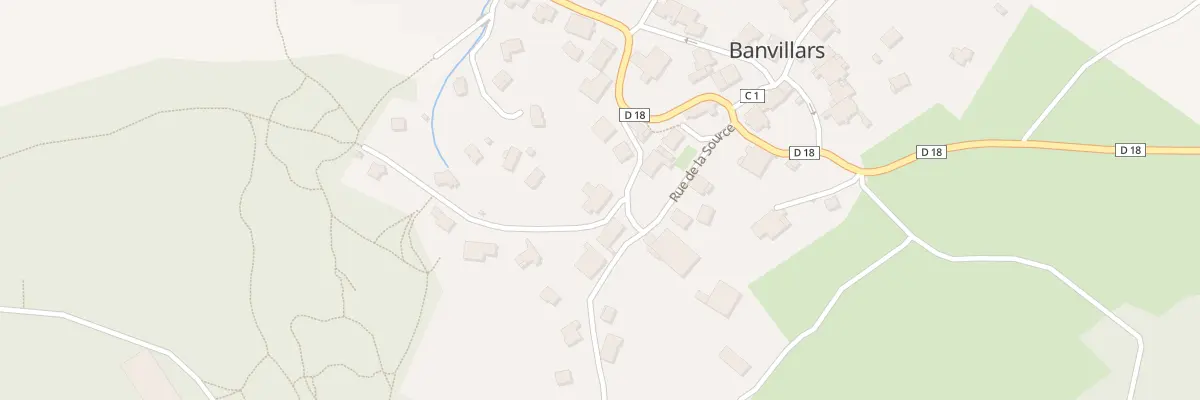 Plan du 6 Rue du beau Bois à Banvillars