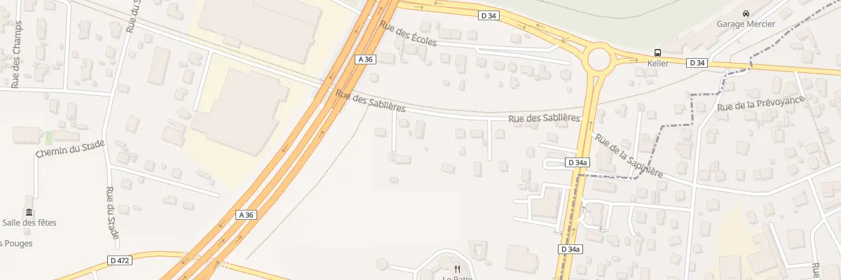 Plan du 16 Rue des Sablières à Arbouans
