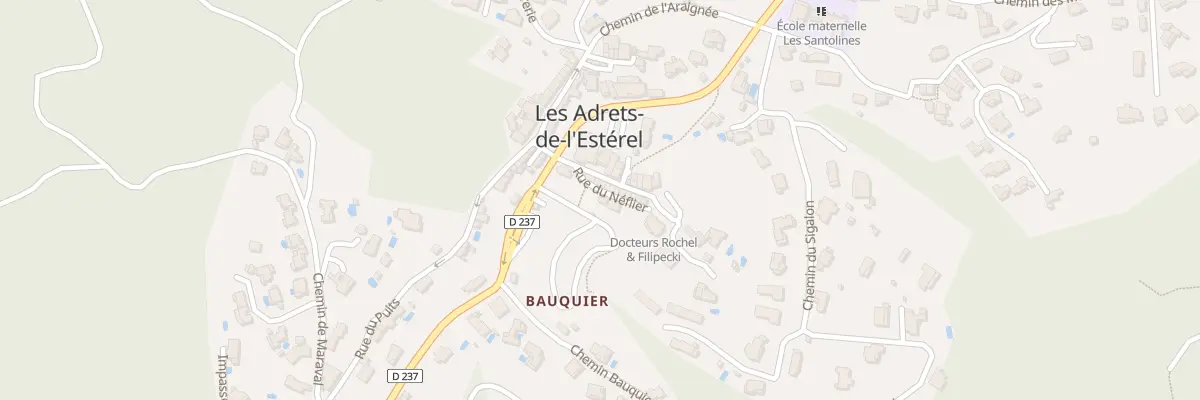Plan du 40 Rue du Néflier aux Adrets-de-l’Estérel