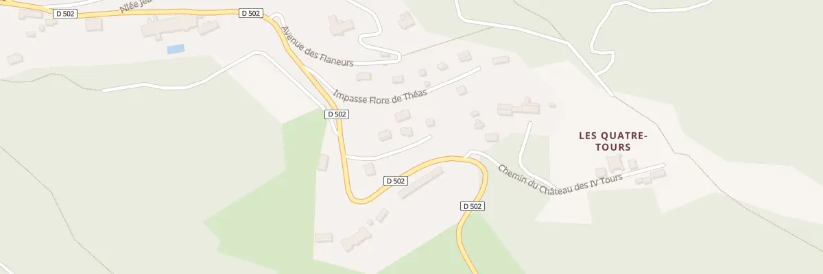 Plan du 130 Av de Thorenc à Andon