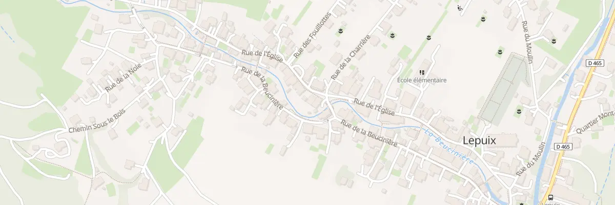 Plan du 33 Rue de l’Eglise à Lepuix