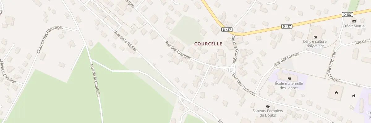 Plan du 11 Rue des Granges à Mandeure