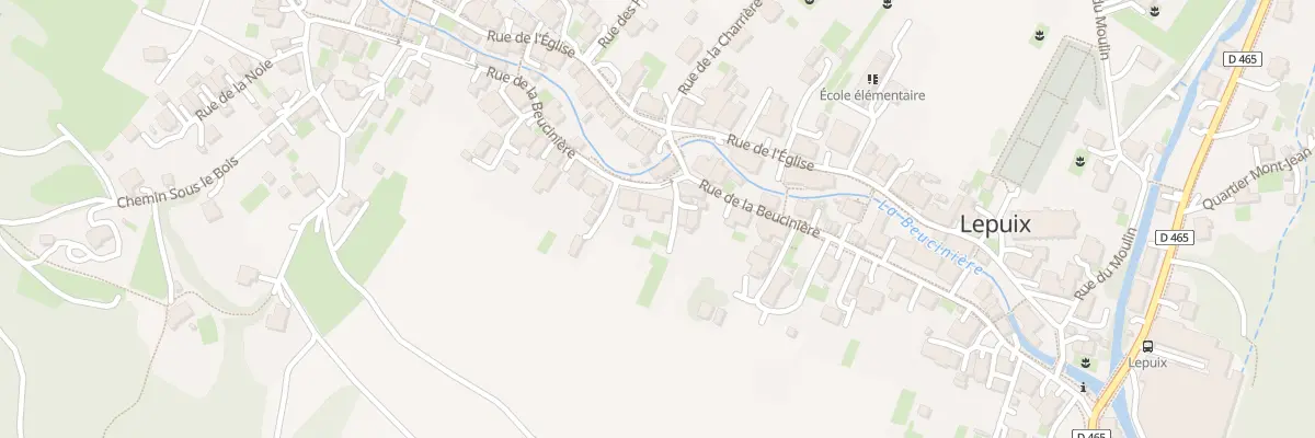 Plan du 38 Rue de la Beucinière à Lepuix