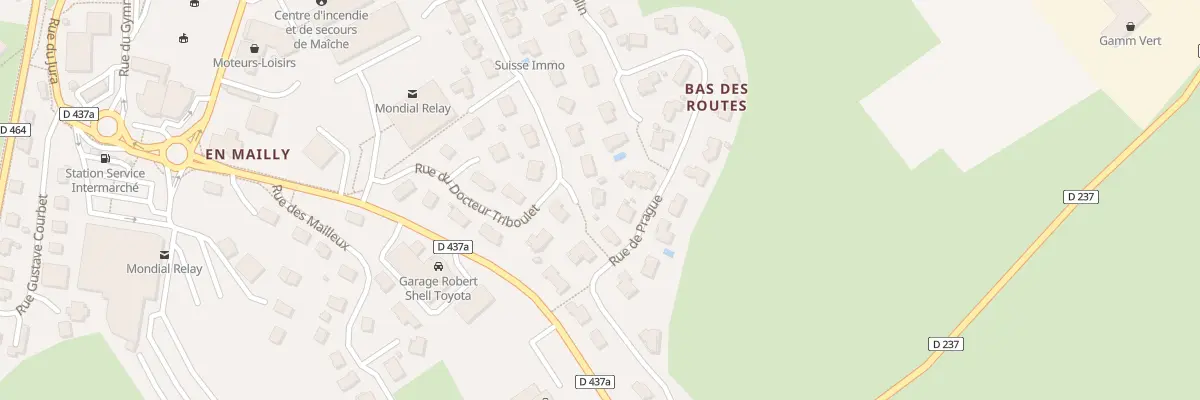 Plan du 16 Rue du Docteur Triboulet à Maîche