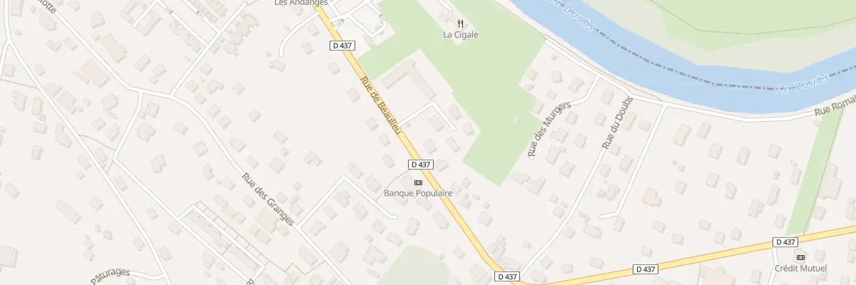 Plan du 27 Rue de Beaulieu à Mandeure