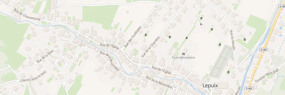 Plan du 1 Rue de la Charrière à Lepuix