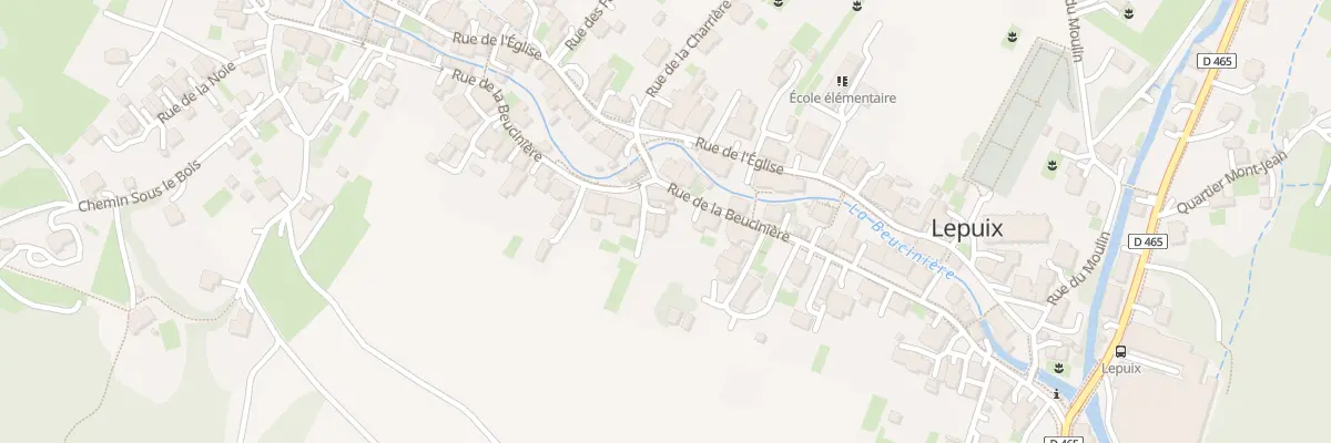 Plan du 35 Rue de la Beucinière à Lepuix