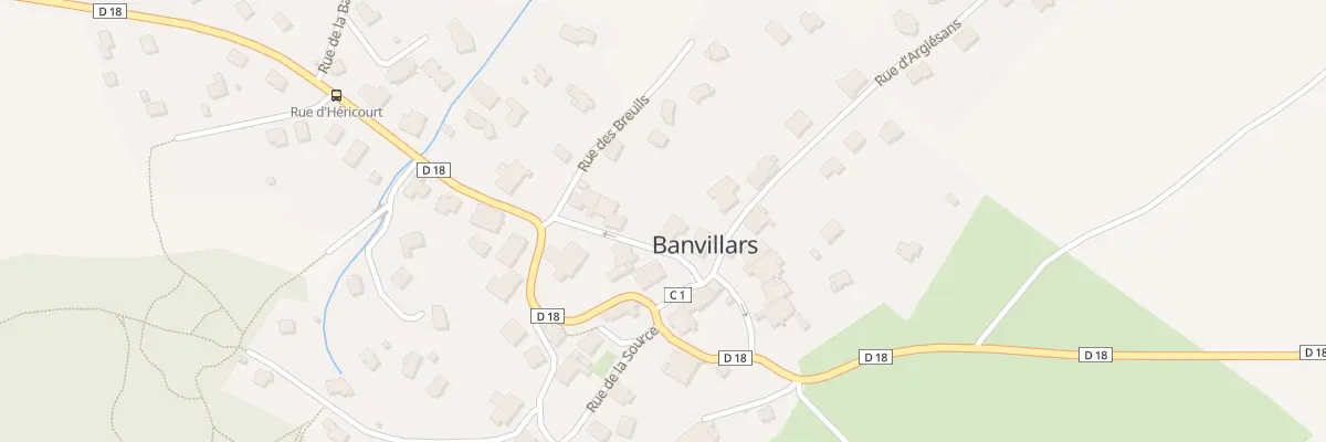 Plan du 4 Rue du Centre à Banvillars