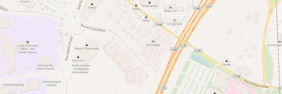 Plan du 16 Rue du Pied d’Egouttes à Montbéliard