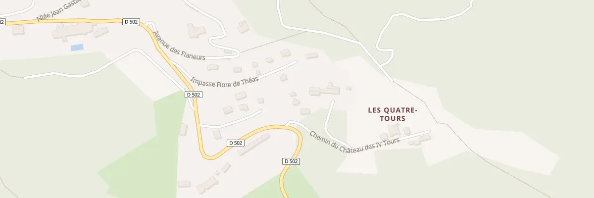 Plan du 131 Av de Thorenc à Andon
