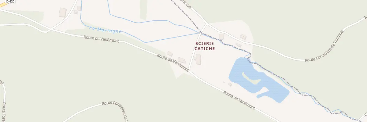 Plan du 495 Rte de Vanémont à Bois-de-Champ