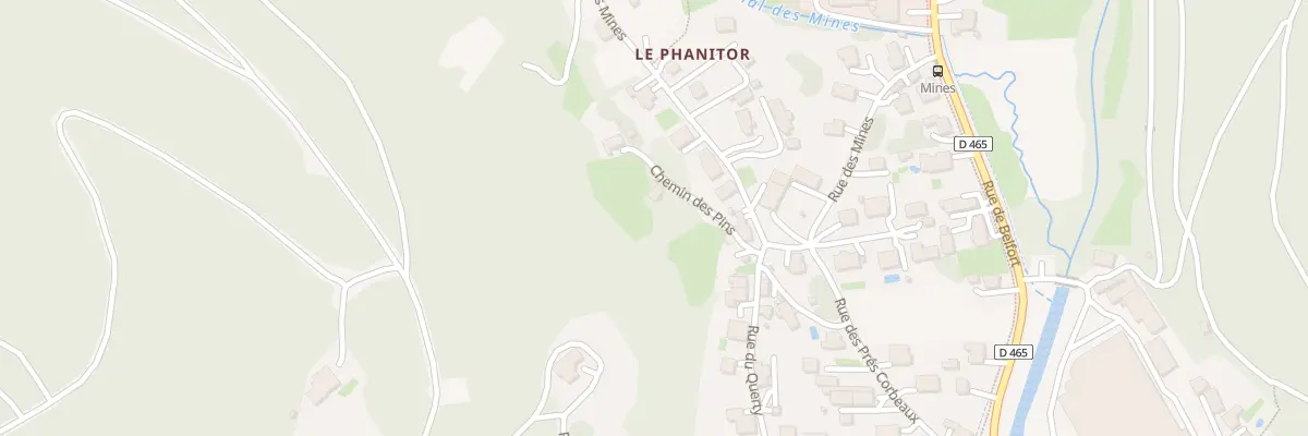 Plan du 11 Rue des Mines à Lepuix