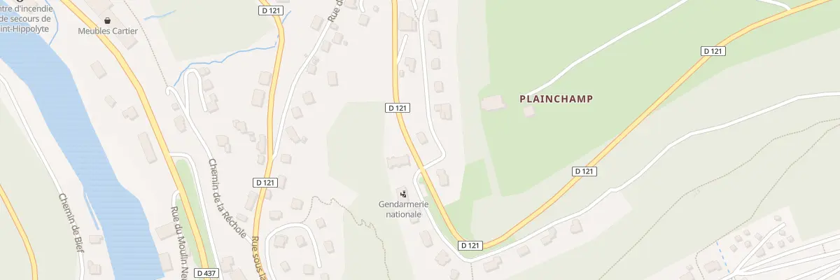 Plan du 1 Rue sous Plainchamps à Saint-Hippolyte