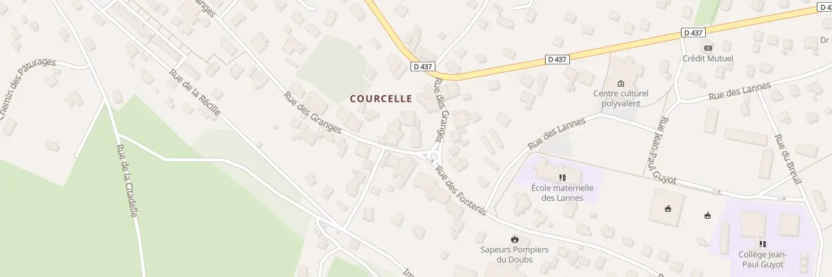 Plan du 4 Rue des Granges à Mandeure