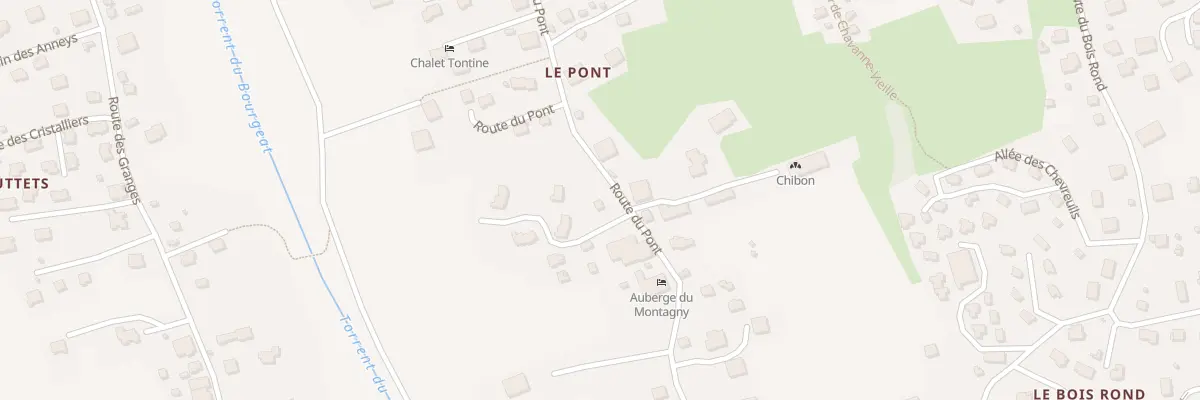 Plan du 392 Rte du Pont aux Houches