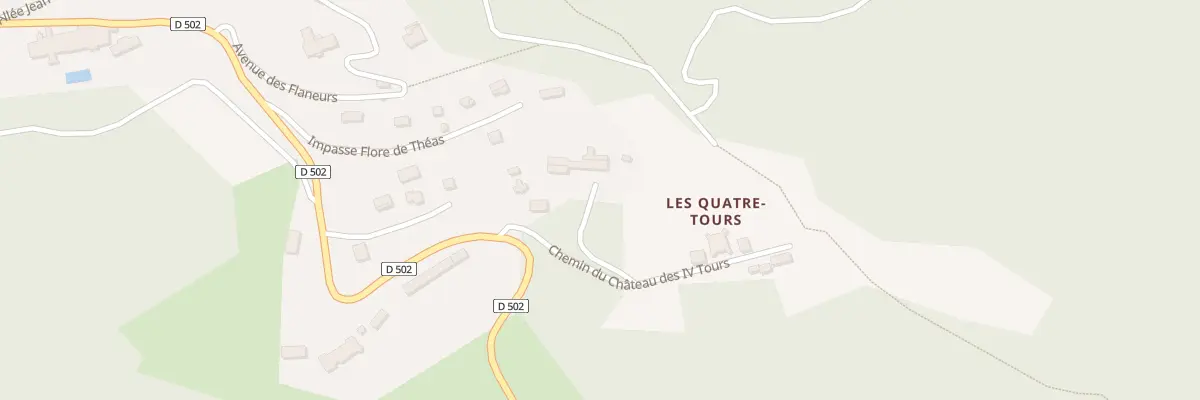 Plan du 180 Che du Château des IV Tours à Andon