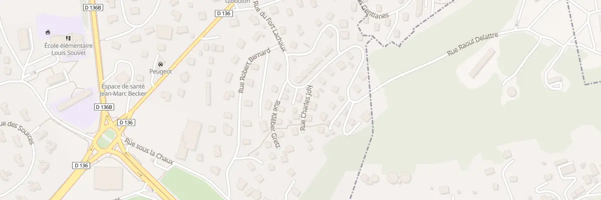 Plan du 2 Rue Charles Joly à Montbéliard