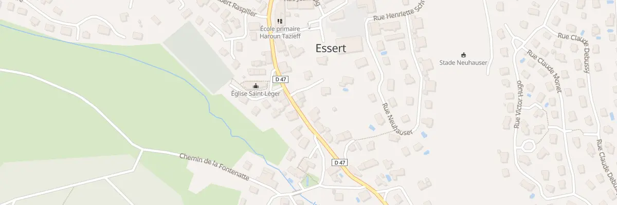 Plan du 25 Rue de Lattre de Tassigny à Essert