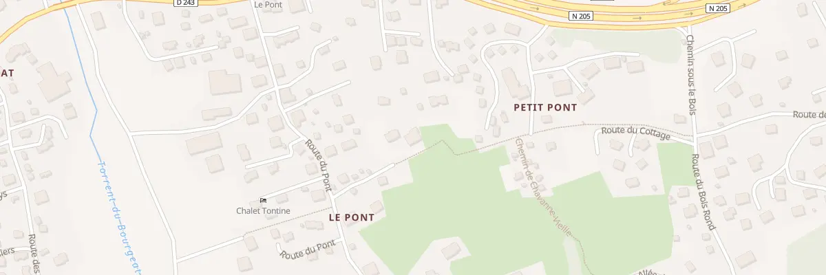 Plan du 87 Che de la Chapelle du Pont aux Houches