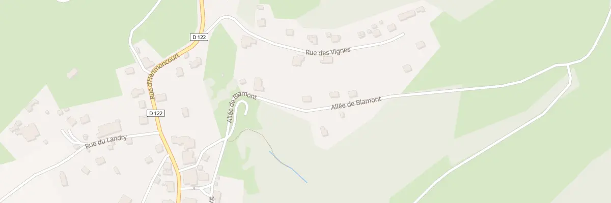 Plan du 10 All de Blamont à Autechaux-Roide