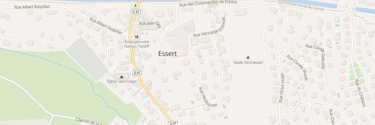 Plan du 25 Rue du Gal Neuhauser à Essert