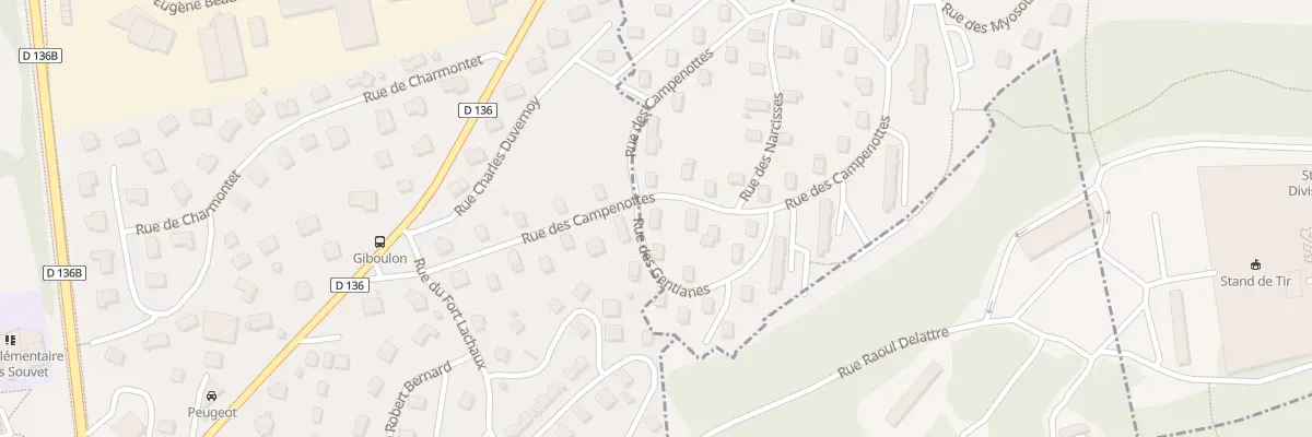 Plan du 16 Rue des Campenottes à Grand-Charmont