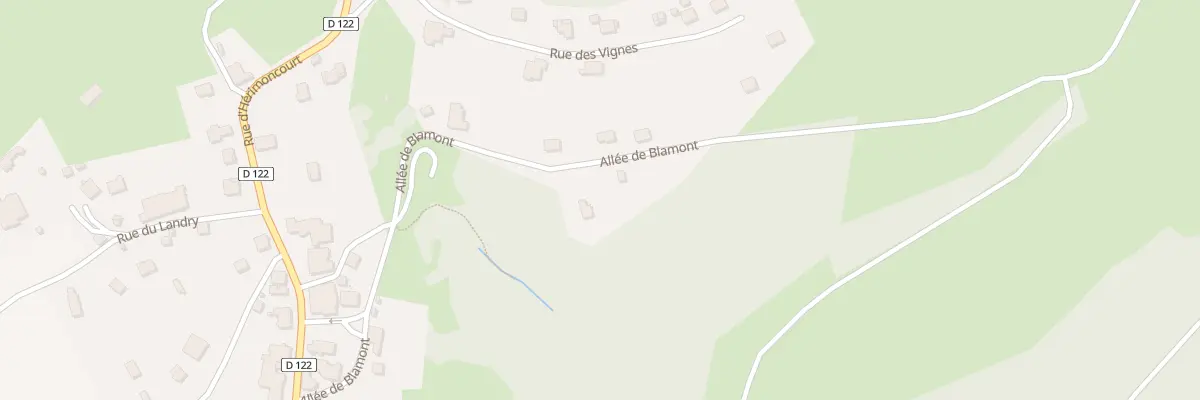 Plan du 5 All de Blamont à Autechaux-Roide