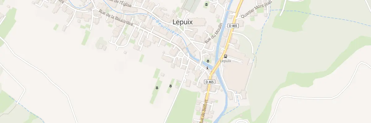 Plan du 6 Rue de la Beucinière à Lepuix